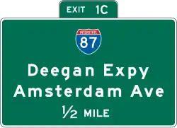 Autobahnkreuz Vorwegweiser (New York)