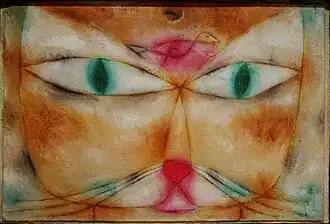 Katze und Vogel (Cat and bird) (Paul Klee)