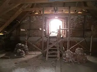 Dachgeschoss während der Restaurierung