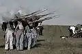 Gefechtsnachstellung Musketenfeuer