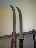 Klingen zweier Naginata
