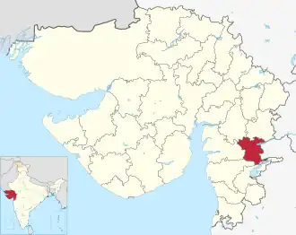 Lagekarte des Distrikts