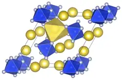 Elementarzelle von Natriumhexafluorosilicat