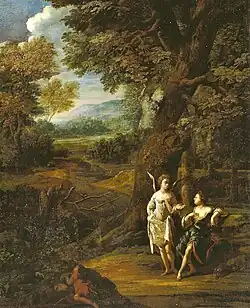 Hagar und Ismael in der Wüste, 1697