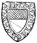 Siegel des Ritters Dethlev Negendank (1329)