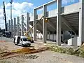 Neubau der Südtribüne im Juli 2014