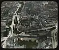 Luftbild um 1910 (koloriertes Glasdiapositiv)