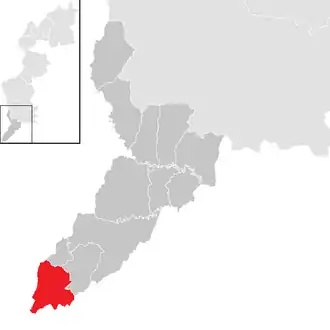Lage der Gemeinde Neuhaus am Klausenbach im Bezirk Jennersdorf (anklickbare Karte)