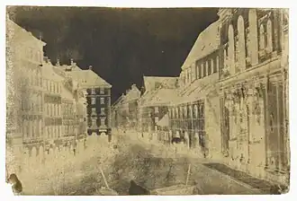 Salzpapier-Negativ der Neuhauser Straße in München, um 1839