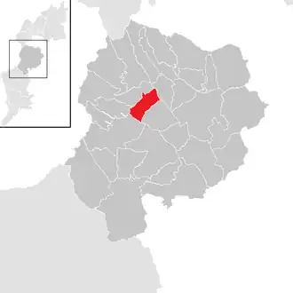 Lage der Gemeinde Neutal im Bezirk Oberpullendorf (anklickbare Karte)