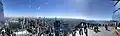 Panorama von der Freitreppe auf „The Edge“ nach Downtown Manhattan