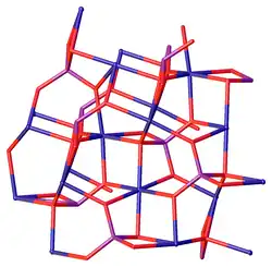 Kristallstruktur von Trinickelbis(orthophosphat)
