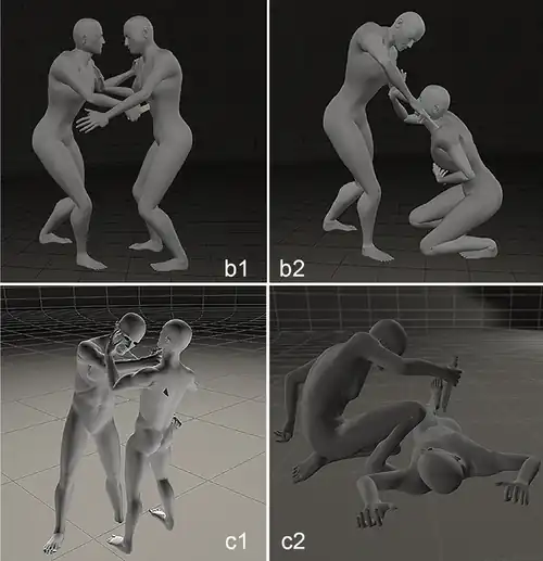 Zwei mögliche Szenarien zur tödlichen Verwundung des Bestatteten