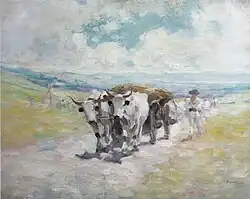 Ox-Drawn Cart von Nicolae Grigorescu; 1899; Nationales Kunstmuseum Rumäniens (Bukarest)