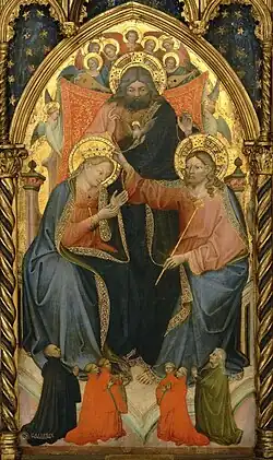 Marienkrönung, 100 × 54 cm, 1394–1405, Pinacoteca di Brera, Mailand