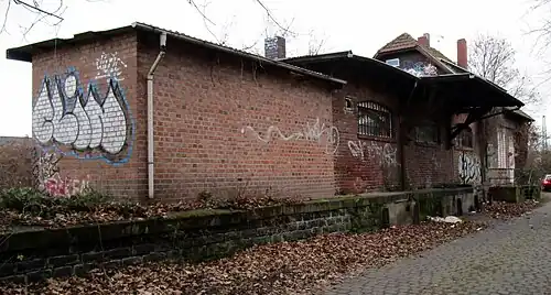 Betriebsgebäude des Güterbahnhofs