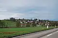 Das Dorf von der Hauptstrasse 17 aus