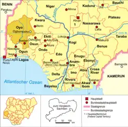 Ògbómọ̀ṣọ́ im Bundesstaat Oyo