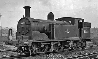 LSWR-Klasse M7 als BR-Lokomotive Nr. 30245