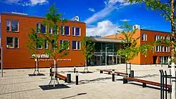 Außenansicht von njumii – das Bildungszentrum des Handwerks in Dresden