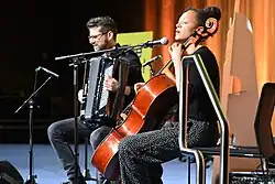 Marie Spaemann und Christian Bakanic bei einem Duo-Konzert