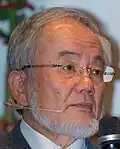 Yoshinori Ohsumi, ehemaliger Professor, Zellbiologe, Nobelpreisträger für Physiologie oder Medizin 2016.