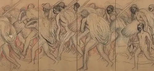 Heimkehrende Fischer, Vorzeichnung