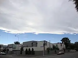 Die Nor'west arch (von englisch arch = „Bogen“), Christchurch, Neuseeland