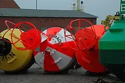 Ansteuerungstonne im Tonnenhof Norderney