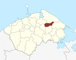 Lage des Bederslev Sogn in der Nordfyns Kommune