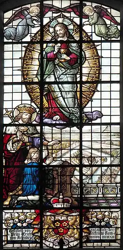 Fenster mit Schloss 1702