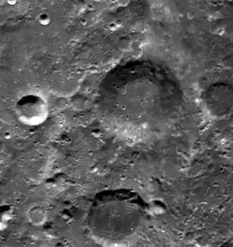 Clementine-Aufnahme, Cailleux in der Bildmitte, unten Lyman V
