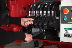 Notablass einer Arbeitsbühne (Hubarbeitsbühne)