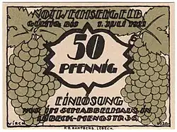 50 Pf., 1920, Vorderseite