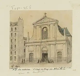 Die Basilika Notre-Dame-des-Victoires, ehemalige Kapelle der Petits Pères.