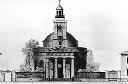 Wladimirkirche (1834–1838, 1932 geschlossen und bald gesprengt) an der Orlowo-Nowossilzewskoje-Wohltätigkeitsanstalt, St. Petersburg