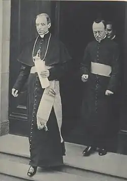 Robert Leiber mit Eugenio Pacelli, dem späteren Papst Pius XII.