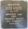 Stolperstein für Guta Mayer