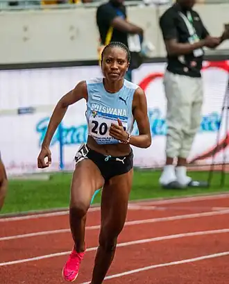 Obakeng Kamberuka bei den Afrikameisterschaften 2024 in Douala