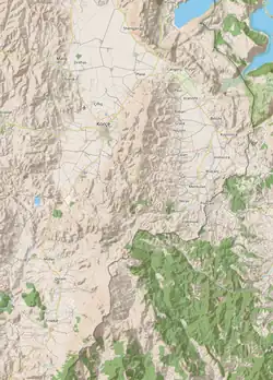 Detailkarte: Morava-Gebirge und Grammos