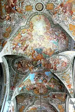 Klosterkirche Oberaltaich, Deckenfresko im Langhausgewölbe