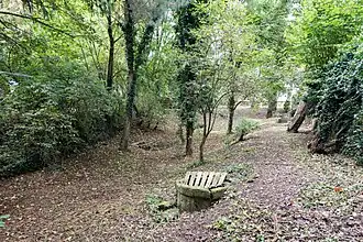 Burggraben mit ehem. Brunnen
