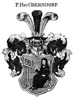 Stammwappen derer von Oberndorff, ca. 1820