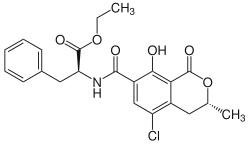 Struktur von Ochratoxin C