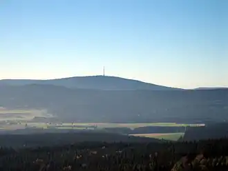 Der Ochsenkopf, vom Waldstein aus gesehen