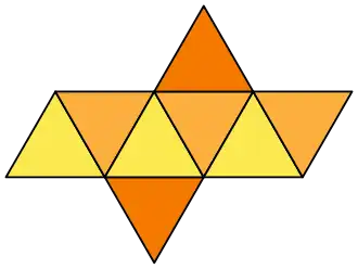 Netz eines Oktaeders