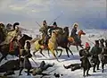 Die Abkehr der Grande Armée von Moskau 1812, Bild von 1854