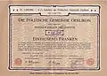 Obligation über 1000 Franken der politischen Gemeinde Oerlikon vom 2. Juni 1901