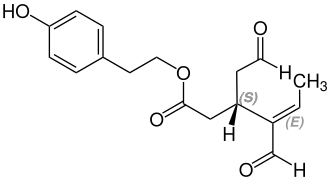 Strukturformel von Oleocanthal