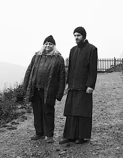 Rainer Vollkommer und orthodoxer Mönch